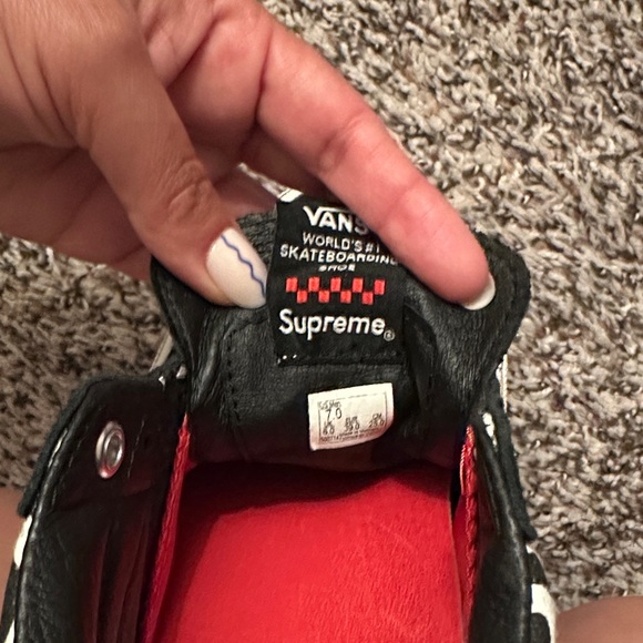 Vans Black and White Patterned Sneakers - Picture 3 of 5